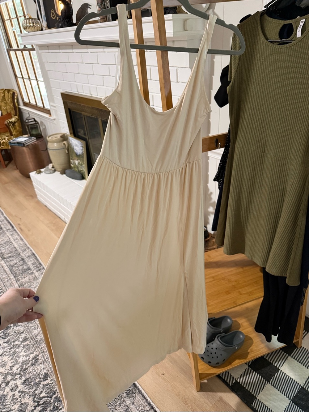 A New Day Cream Maxi Dress
